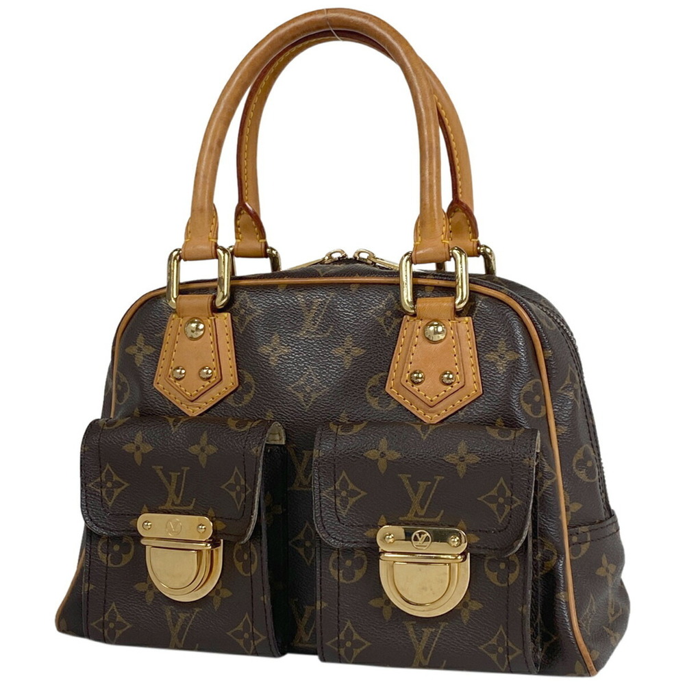 Louis Vuitton Manhattan Handbag Monogram Brown